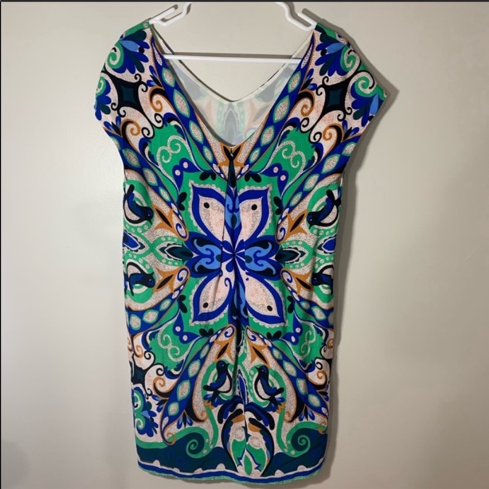 Anthropologie Maeve Folksong Bird Shirt Dress